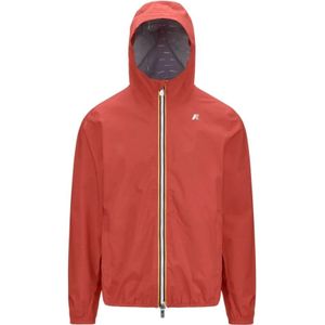 K-Way, Heren, Jassen, Rood, Maat: L Poliester,