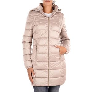 YES Zee, Dames, Mantels, Beige, Maat: XS Satijn,