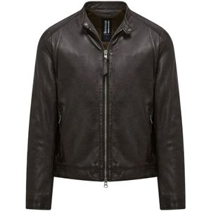 BomBoogie, Heren, Jassen, Bruin, Maat: M Suède,