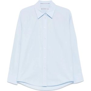 Alexander Wang, Dames, Blouses & Shirts, Blauw, Maat: XS