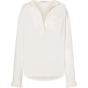 Philosophy di Lorenzo Serafini, Dames, Blouses & Shirts, Beige, Maat: XS Zijde,