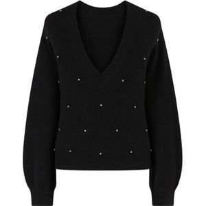 Twinset, Dames, Truien, Zwart, Maat: L Wol,