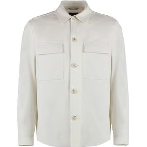 Hugo, Heren, Jassen, Wit, Maat: S Viscose,