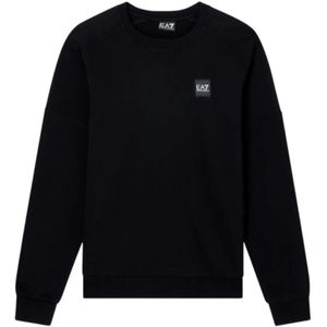 Emporio Armani Ea7, Heren, Sweatshirts & Hoodies, Zwart, Maat: 2XL