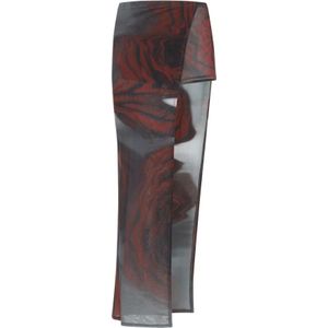 Jean Paul Gaultier, Dames, Rokken, Veelkleurig, Maat: M Polyamide,