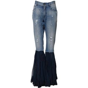 Dolce & Gabbana - Flared Denim Jeans - Blauw - Hoge Taille