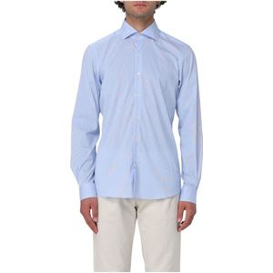 Fay, Heren, Overhemden, Blauw, Maat: 3XL