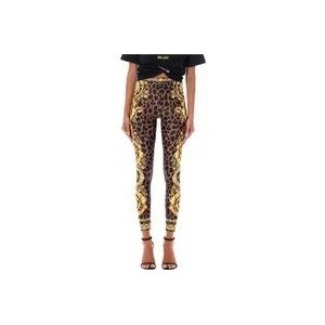 Versace Barocco Leo Leggings , Multicolor , Dames , Maat: S