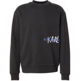 Karl Lagerfeld, Heren, Sweatshirts & Hoodies, Zwart, Maat: M