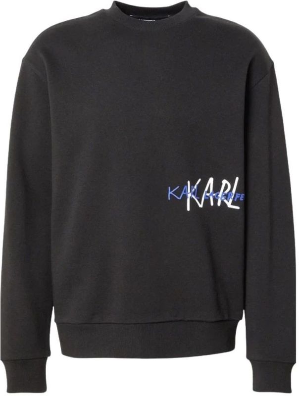Karl Lagerfeld, Heren, Sweatshirts & Hoodies, Zwart, Maat: M