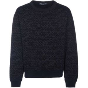 Dolce & Gabbana, Heren, Truien, Zwart, Maat: 2XL Katoen,