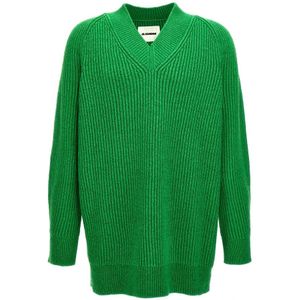 Jil Sander, Heren, Truien, Groen, Maat: M Katoen,