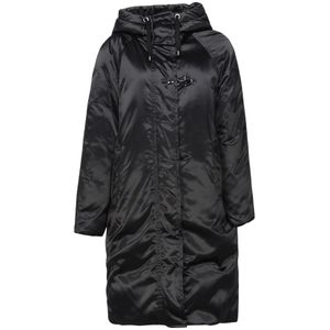 Fay, Dames, Mantels, Zwart, Maat: S Polyamide,