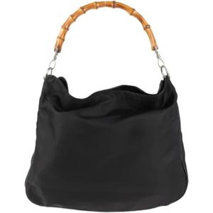 Gucci Vintage, unisex, Pre-owned, Zwart, Maat: ONE Size Synthetisch,