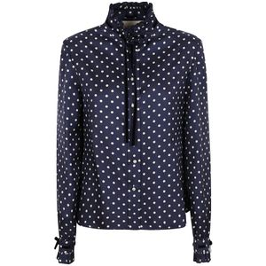 Valentino Garavani, Dames, Blouses & Shirts, Blauw, Maat: S