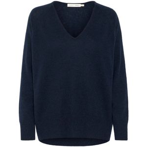 InWear, Dames, Truien, Blauw, Maat: S/M Kasjmier,