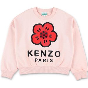 Kenzo, Dames, Sweatshirts & Hoodies, Roze, Maat: 152 CM Fleece,