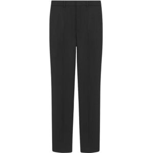 Saint Laurent, Heren, Broeken, Zwart, Maat: M Zijde,