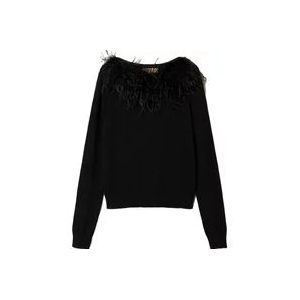 Twinset Zwarte Sweaters Set , Black , Dames , Maat: S