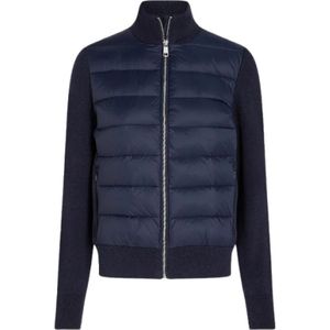 Tommy Hilfiger, Dames, Jassen, Blauw, Maat: L Katoen,