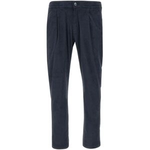 Herno, Heren, Broeken, Blauw, Maat: S Poliester,