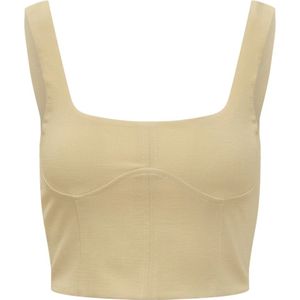 Jucca, Dames, Tops, Beige, Maat: XS Leer,
