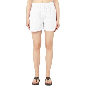Hinnominate, Dames, Korte broeken, Wit, Maat: L Katoen,