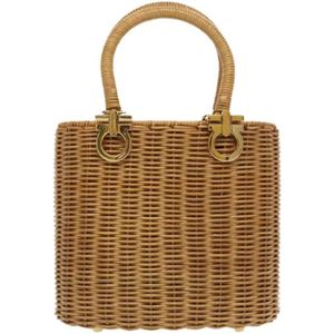 Salvatore Ferragamo Pre-owned, Dames, Pre-owned, Beige, Maat: ONE Size