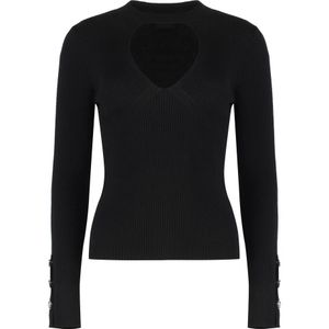 Pinko, Dames, Truien, Zwart, Maat: L Wol,