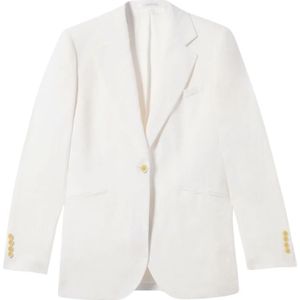 Brooks Brothers, Dames, Jassen, Wit, Maat: XL Linnen,