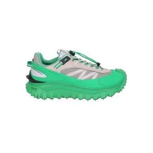 Moncler Multi Panel Lace-Up Sneakers voor Heren , Green , Heren , Maat: 45 EU