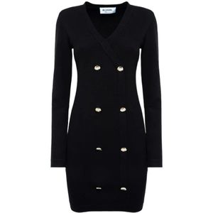 Blugirl, Dames, Jurken, Zwart, Maat: XS Acryl,