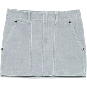 Fendi, Dames, Rokken, Blauw, Maat: XS Denim,
