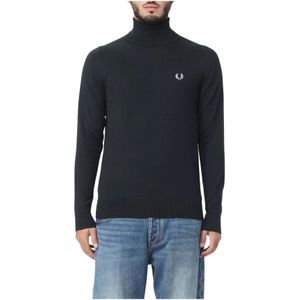 Fred Perry, Heren, Truien, Zwart, Maat: XL Katoen,