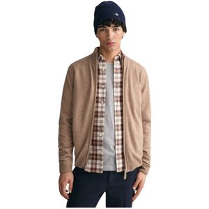 Gant, Heren, Truien, Beige, Maat: S Wol,