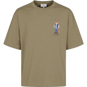 Maison Kitsuné, Heren, Tops, Beige, Maat: XS Jersey,