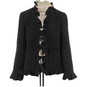 Valentino, Dames, Jassen, Zwart, Maat: XS Zijde,