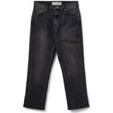 Sofie Schnoor - Cropped Grijze Denim Jeans - Zwart - Dames