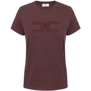 Elisabetta Franchi, Dames, Tops, Bruin, Maat: L Jersey,