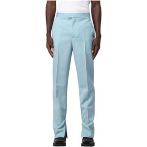Bottega Veneta, Heren, Broeken, Blauw, Maat: M Wol,