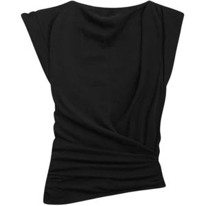 Isabel Marant, Dames, Tops, Zwart, Maat: XS Katoen,