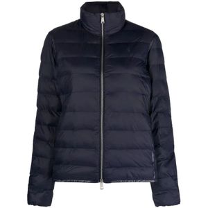 Polo Ralph Lauren, Dames, Jassen, Blauw, Maat: XS Leer,
