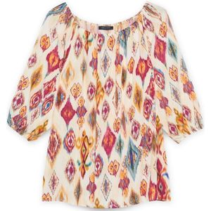 Fiorella Rubino, Dames, Blouses & Shirts, Veelkleurig, Maat: XL Viscose,