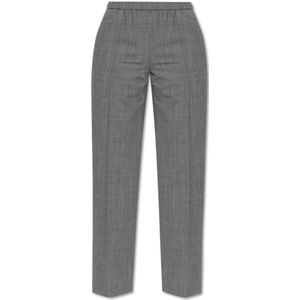 Fabiana Filippi, Dames, Broeken, Grijs, Maat: 2XS Wol,