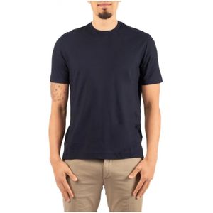 Filippo De Laurentiis, Heren, Tops, Blauw, Maat: XL Katoen,