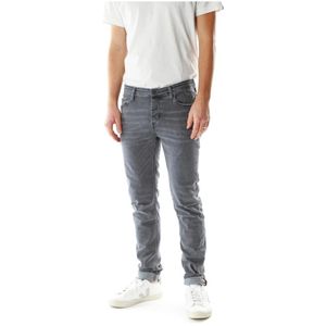 Blue de Gênes, Heren, Jeans, Grijs, Maat: W34 L32 Denim,