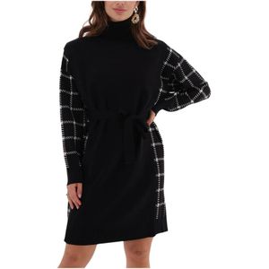 Silvian Heach, Dames, Jurken, Zwart, Maat: XS