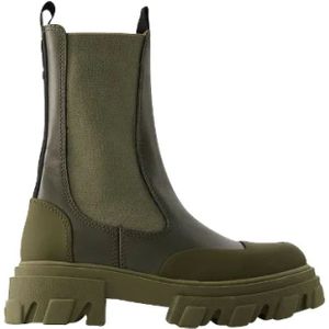 Ganni, Dames, Schoenen, Groen, Maat: 36 EU Leer,