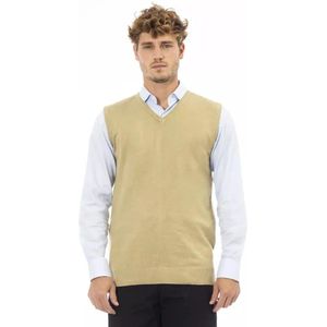 Alpha Studio, Heren, Truien, Beige, Maat: S Viscose,