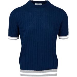 Gran Sasso, Heren, Truien, Blauw, Maat: 2XL Katoen,